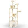 Arbre a chat Geant 6 niveaux avec griffoir grattoir 215 cm beige - vuunut.com