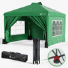 Tonnelle de Jardin 3x3m POP UP installation facile avec portes et fenetres Vert - vuunut.com