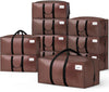 Lot 10 sacs de demenagement grand format avec sangles et poignee marron - vuunut.com