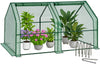 Mini Serre de jardin avec 2 portes enroulables bache PE renforcee 135g/m2 180x90x90cm Vert - vuunut.com