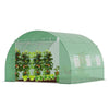 Serre de jardin tunnel 9m2 en acier galvanise - vuunut.com
