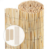 Canisse en roseau naturel Brise vue avec attaches de fixation 140x600cm - vuunut.com