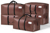 Lot 5 sacs de demenagement grand format avec sangles et poignee marron - vuunut.com