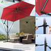 Parasol deporte 3M avec housse de protection et sangle de fixation Rouge - vuunut.com