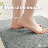 Lot de 2 Tapis de Bain Antidérapant microfibre 60x90cm gris - vuunut.com