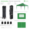 Tonnelle de Jardin 3x3m POP UP installation facile avec portes et fenetres Vert - vuunut.com