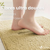 Lot de 2 Tapis de Bain Antidérapant microfibre 60x90cm beige - vuunut.com