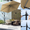 Parasol deporte 3M avec housse de protection et sangle de fixation Kaki - vuunut.com