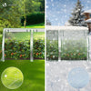 Mini Serre de jardin avec 3 portes enroulables bache PE renforcee 135g/m2 270x90x90cm Blanc - vuunut.com