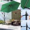 Parasol deporte 3M avec housse de protection et sangle de fixation Vert - vuunut.com