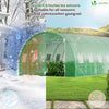 Grande Serre de jardin 18m2 en acier galvanisé - Taille : 6x3x2M - vuunut.com
