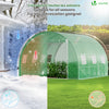 Serre de jardin tunnel 9m2 en acier galvanise - vuunut.com