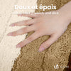 Lot de 2 Tapis de Bain Antidérapant microfibre motif dégradé 60x90cm beige - vuunut.com