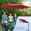 Parasol deporte 3M avec housse de protection et sangle de fixation Rouge - vuunut.com