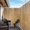 Canisse en roseau renforcée Brise vue naturel avec attaches de fixation 160x600cm - vuunut.com
