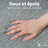 Lot de 2 Tapis de Bain Antidérapant microfibre 60x90cm gris - vuunut.com
