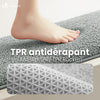 Lot de 2 Tapis de Bain Antidérapant microfibre 60x90cm gris - vuunut.com