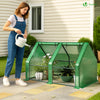 Mini Serre de jardin avec 2 portes enroulables bache PE renforcee 135g/m2 180x90x90cm Vert - vuunut.com