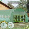 Grande Serre de jardin 18m2 en acier galvanisé - Taille : 6x3x2M - vuunut.com