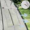 Serre de jardin hivernage dome avec bache PE 160x160x180cm Blanc - vuunut.com