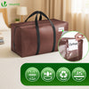 Lot 10 sacs de demenagement grand format avec sangles et poignee marron - vuunut.com