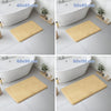 Lot de 2 Tapis de Bain Antidérapant microfibre 60x90cm beige - vuunut.com