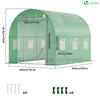 Serre de jardin tunnel 6m2 en acier galvanise - vuunut.com