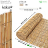 Canisse en roseau renforcée Brise vue naturel avec attaches de fixation 90x300cm - vuunut.com