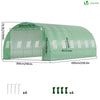 Grande Serre de jardin 18m2 en acier galvanisé - Taille : 6x3x2M - vuunut.com