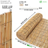 Canisse en roseau renforcée Brise vue naturel avec attaches de fixation 90x600cm - vuunut.com