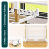 Sechoir a linge vertical tour etendoir pliable 3 niveaux 99x69x135.5 cm style bois blanc - vuunut.com