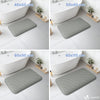Lot de 2 Tapis de Bain Antidérapant microfibre motif ondulé 60x90cm gris - vuunut.com