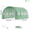 Serre de jardin tunnel 12m2 en acier galvanise - vuunut.com