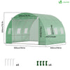 Serre de jardin tunnel 9m2 en acier galvanise - vuunut.com