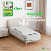 Lot de 2 Protège Matelas Alèse Impermeable avec jupe elastiquee 90x190x30cm - vuunut.com