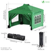 Tonnelle de Jardin 3x3m POP UP installation facile avec portes et fenetres Vert - vuunut.com