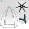 Serre de jardin hivernage dome avec bache PE 160x160x180cm Blanc - vuunut.com