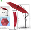 Parasol deporte 3M avec housse de protection et sangle de fixation Rouge - vuunut.com