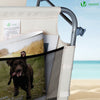Transat pare soleil Textilene et range magazine Lot de 2 pcs Beige - vuunut.com