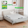 Lot de 2 Protège Matelas Alèse Impermeable avec jupe elastiquee 180x200x30cm - vuunut.com