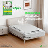 Lot de 2 Protège Matelas Alèse Impermeable avec jupe elastiquee 135x190x30cm - vuunut.com