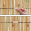 Canisse en roseau renforcée Brise vue naturel avec attaches de fixation 100x600cm - vuunut.com