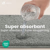 Lot de 2 Tapis de Bain Antidérapant microfibre 60x90cm gris - vuunut.com