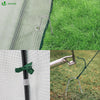 Serre de jardin hivernage dome avec bache PE 160x160x180cm Blanc - vuunut.com