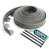 Bordure de jardin plastique flexible 10m avec piquets gris - vuunut.com