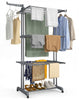 Sechoir a linge etendoir 4 niveaux 126x63x170cm gris - vuunut.com