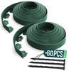 Bordure de jardin plastique flexible 20m avec piquets vert - vuunut.com