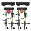Support mural rangement pour 4 velos et 2 casques rails et crochets metal noir - vuunut.com