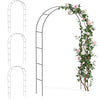 Lot de 4 Arche de jardin pour plantes grimpantes 140x37x240cm en metal Noir - vuunut.com