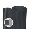 Canisse PVC brise vue ultra renforce avec attaches de fixation 90x500cm gris - vuunut.com
